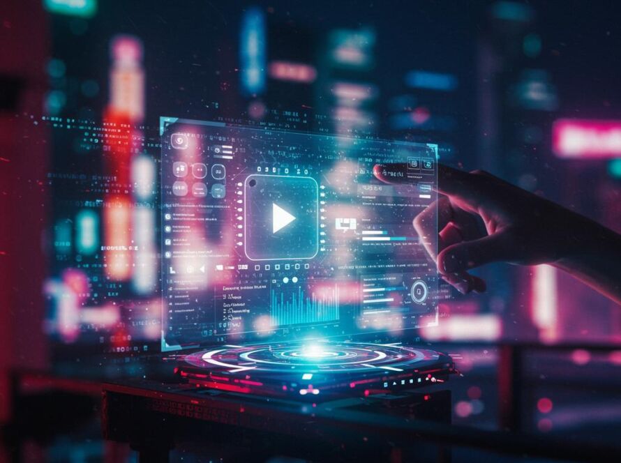 Create a featured image for a post about: AI YouTube Video Title Generator