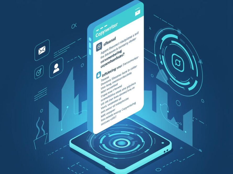 Create a featured image for a post about: AI Influencer Outreach Copywriter
