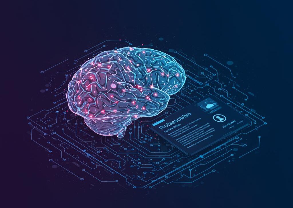 Create a featured image for a post about: AI Professional Bio Generator