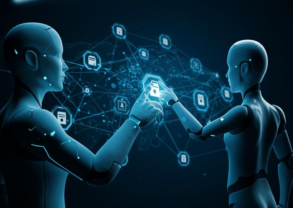 Create a featured image for a post about: AI Knowledge Base Writer