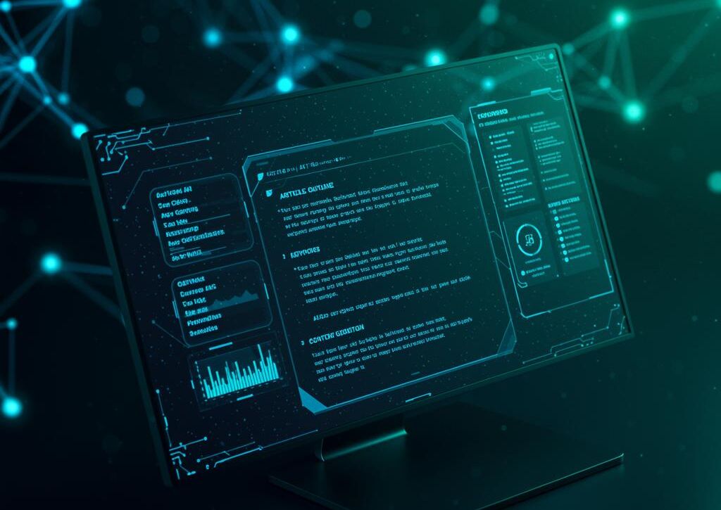 Create a featured image for a post about: AI Wiki Content Generator