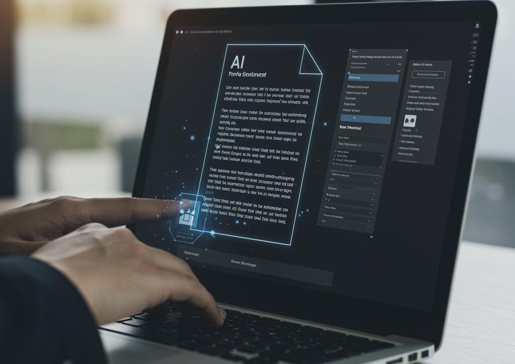 Create a featured image for a post about: AI Professional Statement Writer