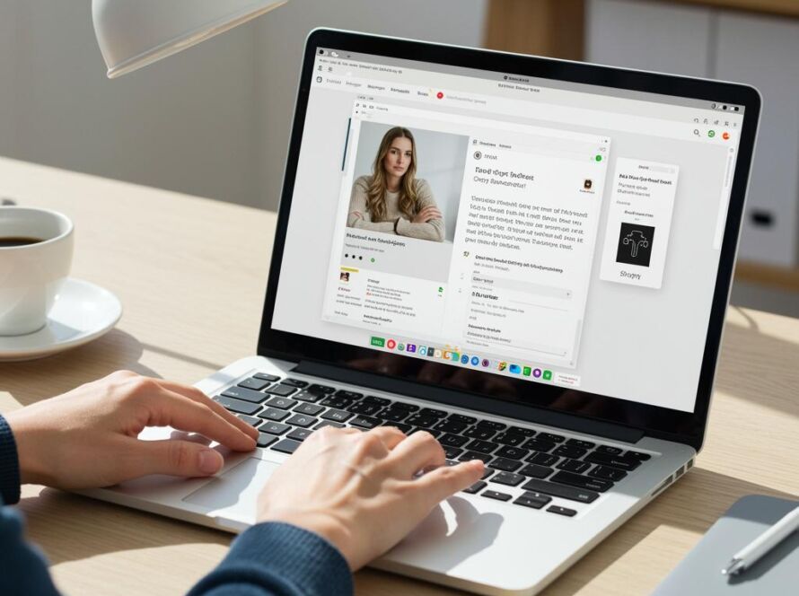 Create a featured image for a post about: AI Shopify Store Copy Generator