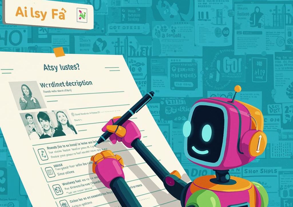 Create a featured image for a post about: AI Etsy Listing Writer