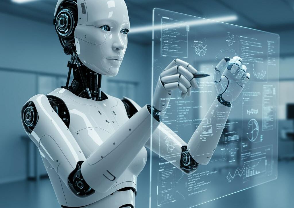 Create a featured image for a post about: AI Software Documentation Writer