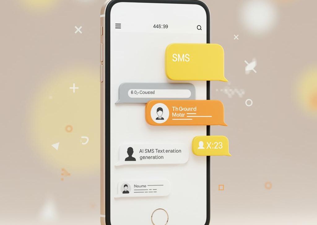 Create a featured image for a post about: AI SMS Marketing Text Generator