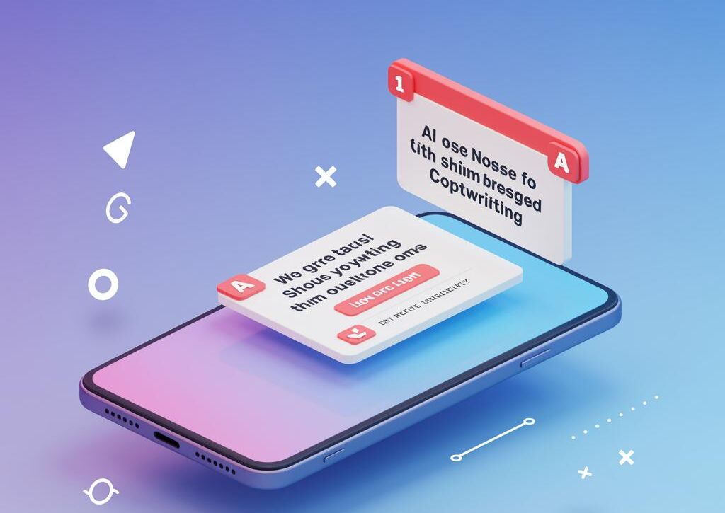 Create a featured image for a post about: AI Mobile Notification Copywriter