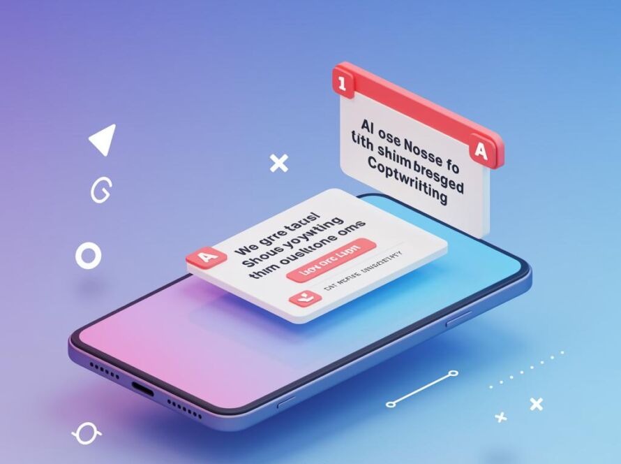 Create a featured image for a post about: AI Mobile Notification Copywriter