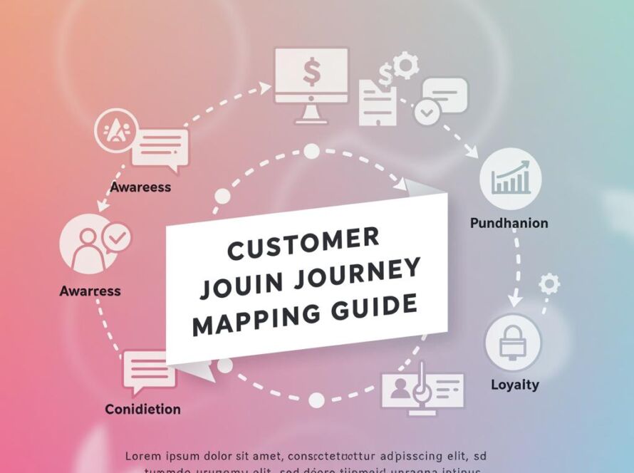 Create a featured image for a post about: Customer journey mapping guide