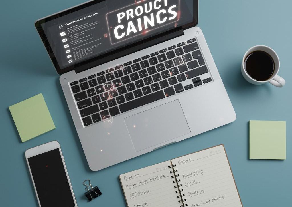 Create a featured image for a post about: Product launch checklist