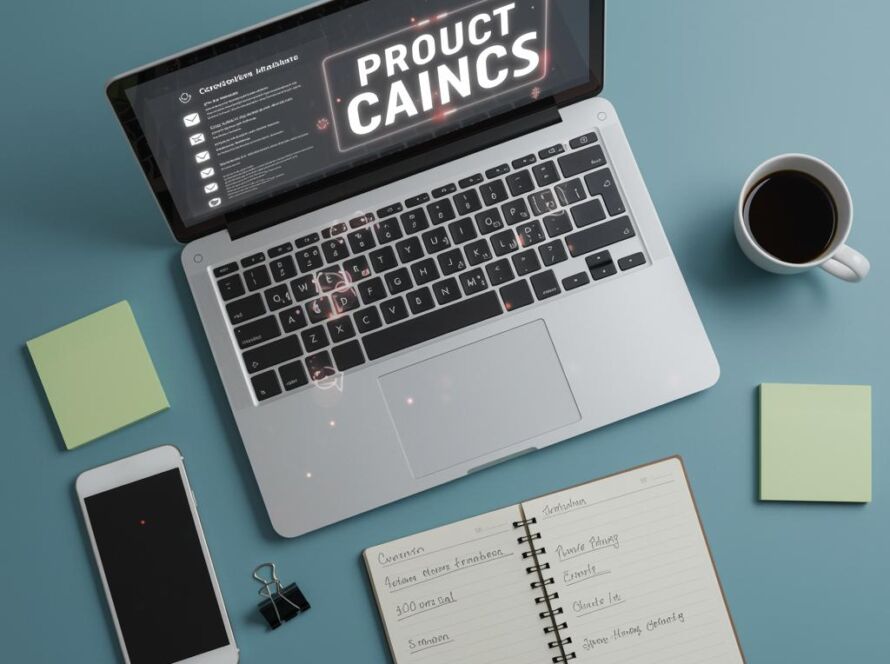 Create a featured image for a post about: Product launch checklist