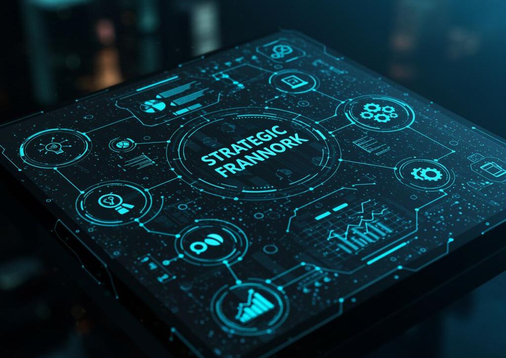 Create a featured image for a post about: Strategic planning framework