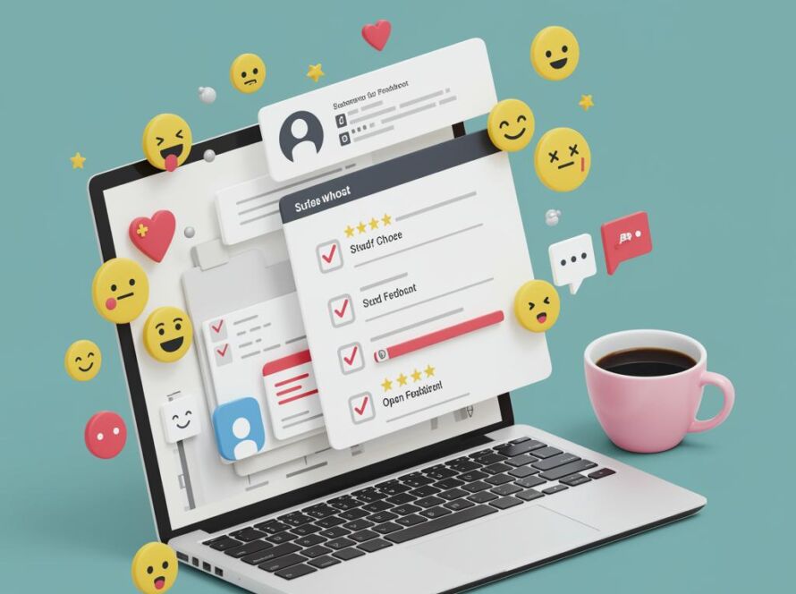 Create a featured image for a post about: Customer feedback survey questions