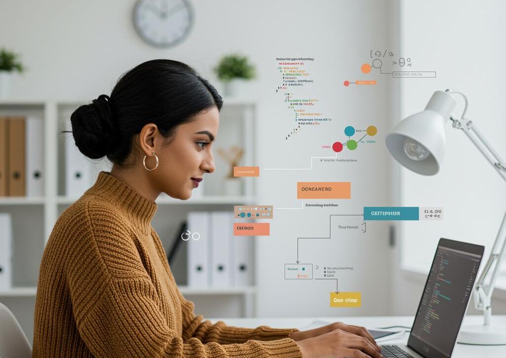 Create a featured image for a post about: Coding tutorial structure