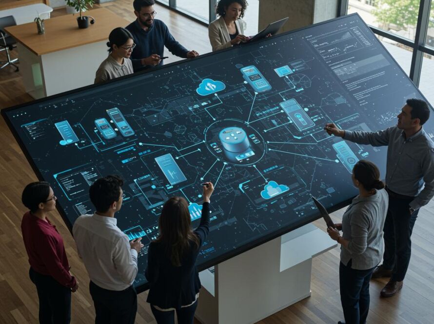 Create a featured image for a post about: IT infrastructure planning
