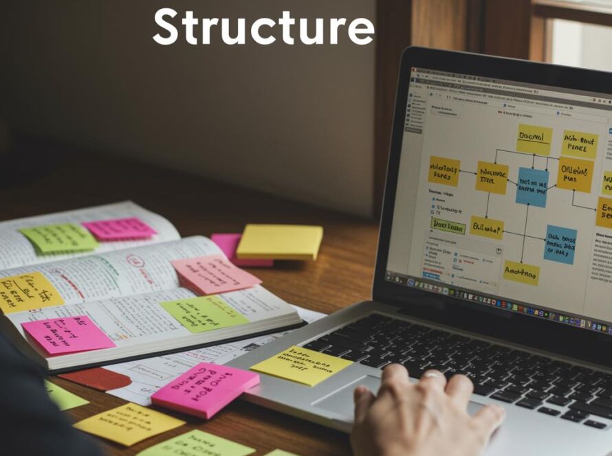 Create a featured image for a post about: Study guide structure