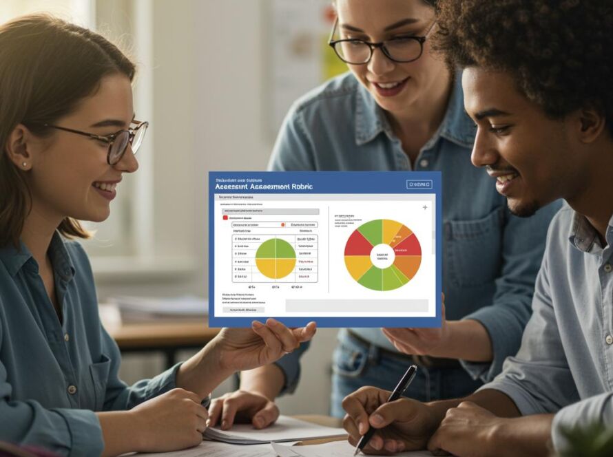 Create a featured image for a post about: Educational assessment rubric