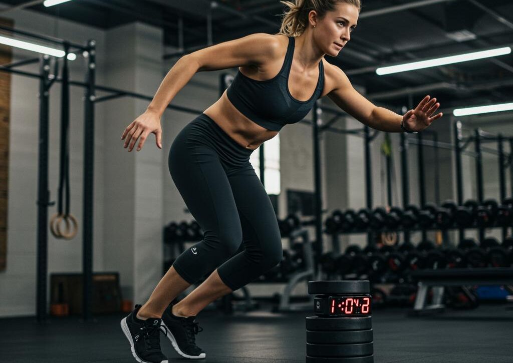 Create a featured image for a post about: Workout routine structure
