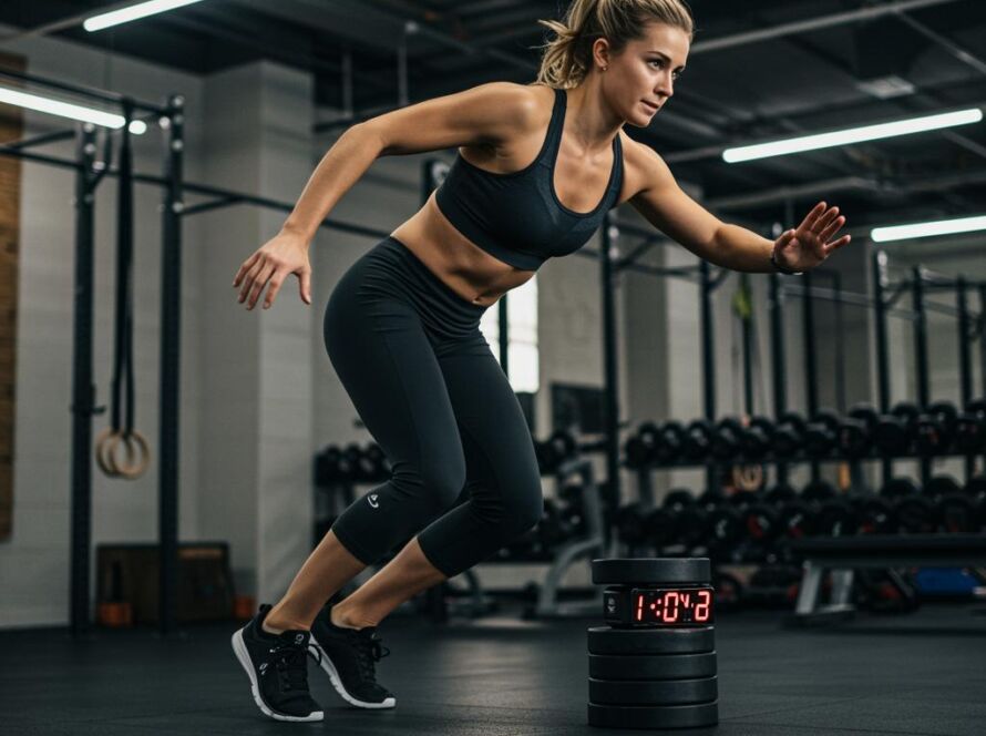 Create a featured image for a post about: Workout routine structure