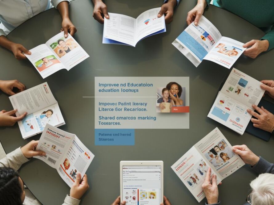 Create a featured image for a post about: Patient education materials