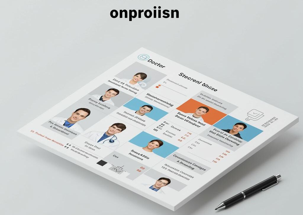 Create a featured image for a post about: Healthcare provider comparison