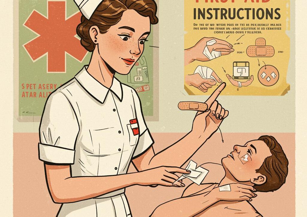 Create a featured image for a post about: First aid instructions