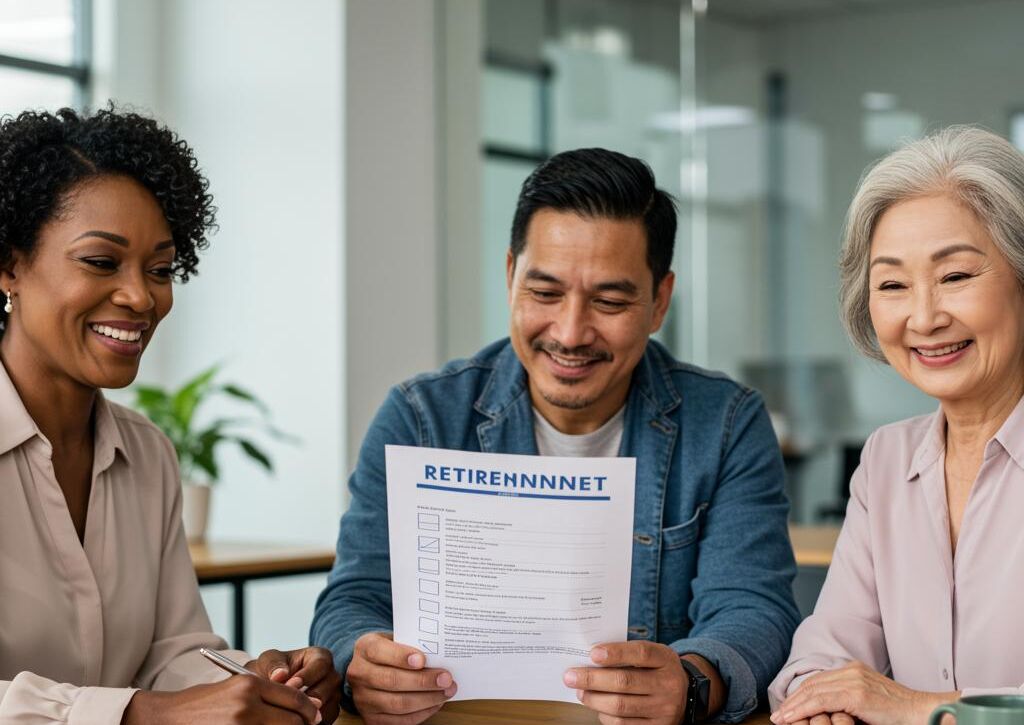 Create a featured image for a post about: Retirement planning checklist