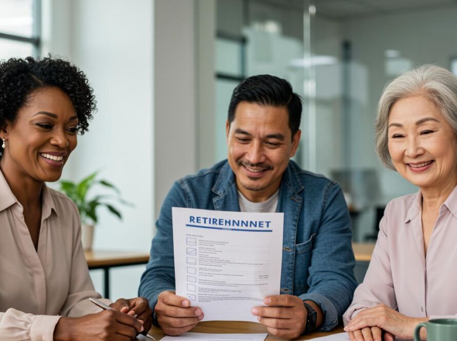 Create a featured image for a post about: Retirement planning checklist