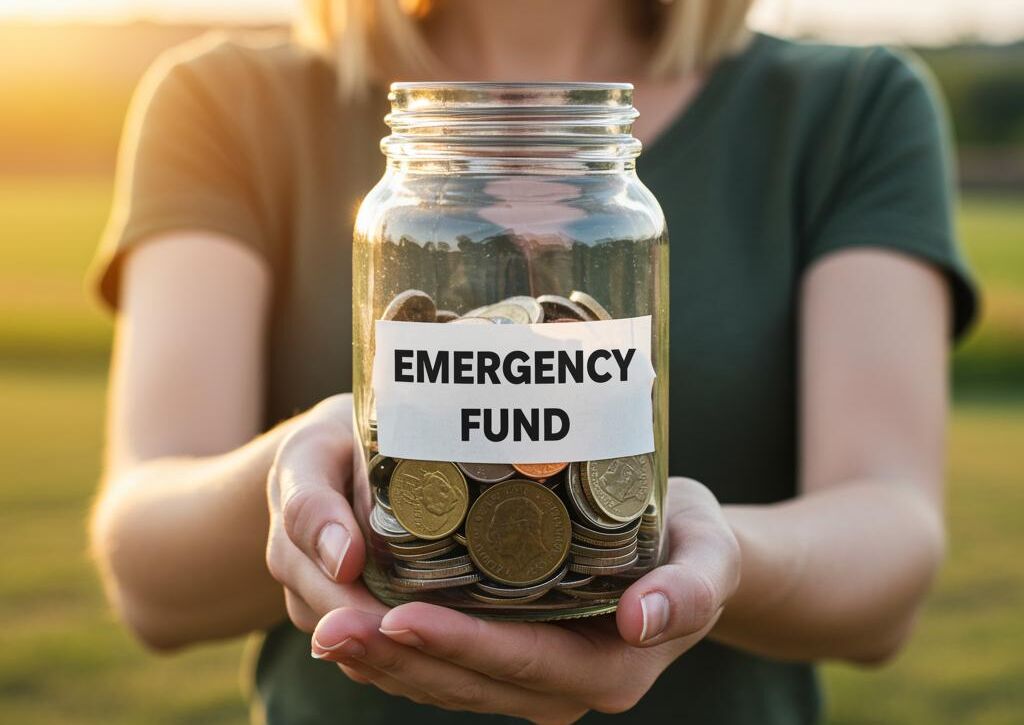 Create a featured image for a post about: Emergency fund creation