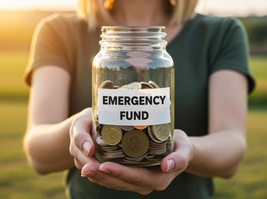 Create a featured image for a post about: Emergency fund creation