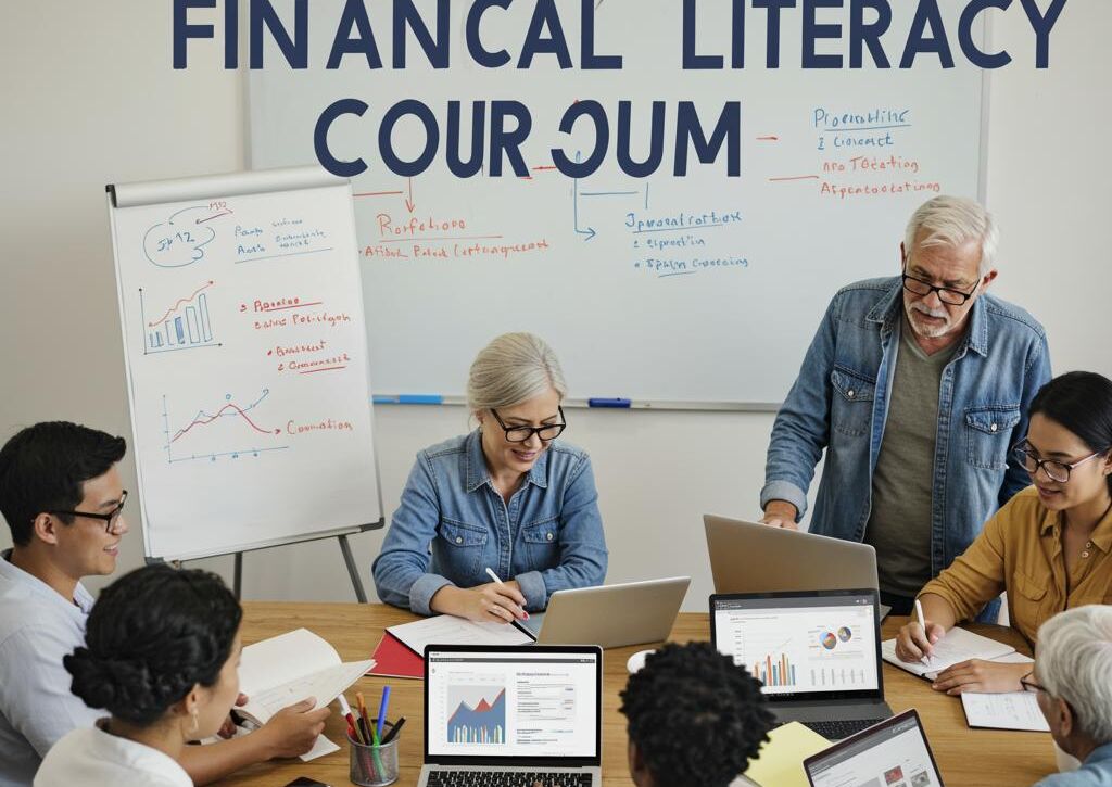 Create a featured image for a post about: Financial literacy curriculum