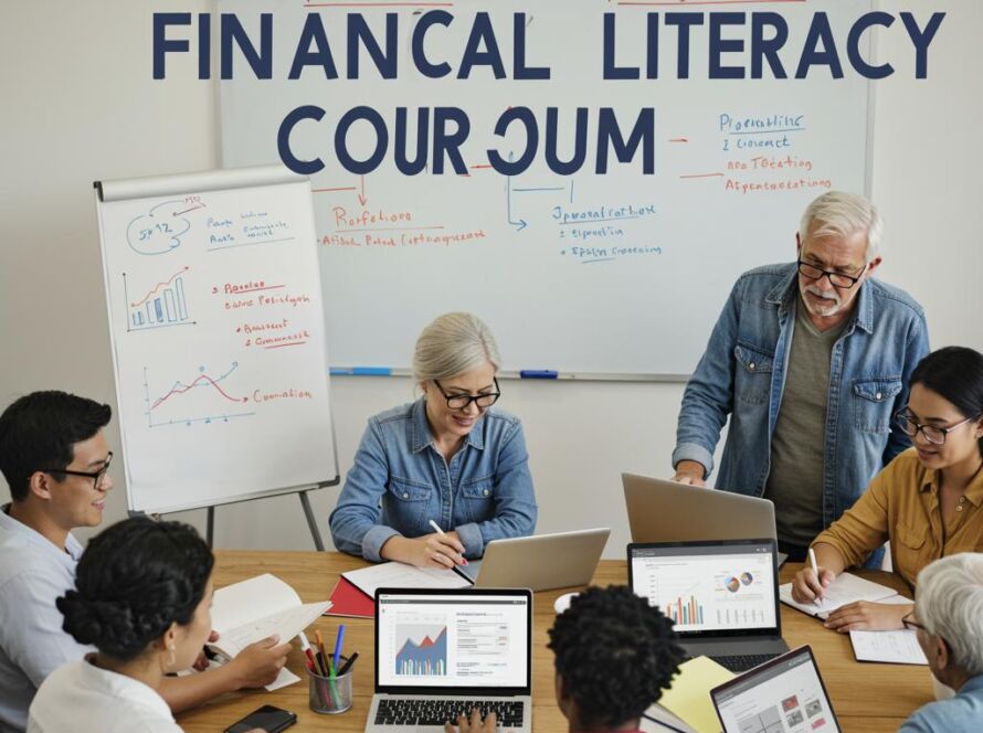 Create a featured image for a post about: Financial literacy curriculum