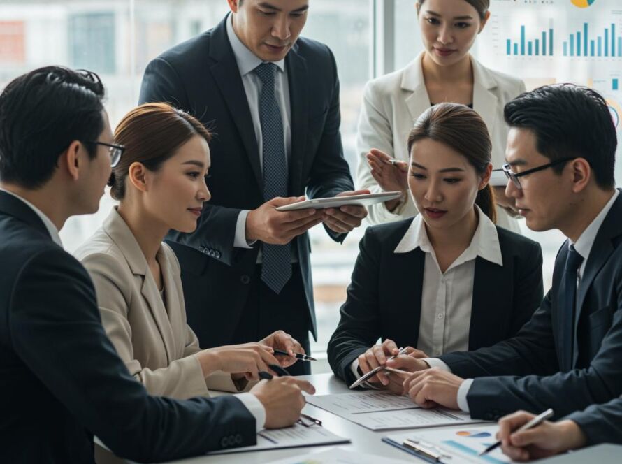 Create a featured image for a post about: Financial advisor selection criteria