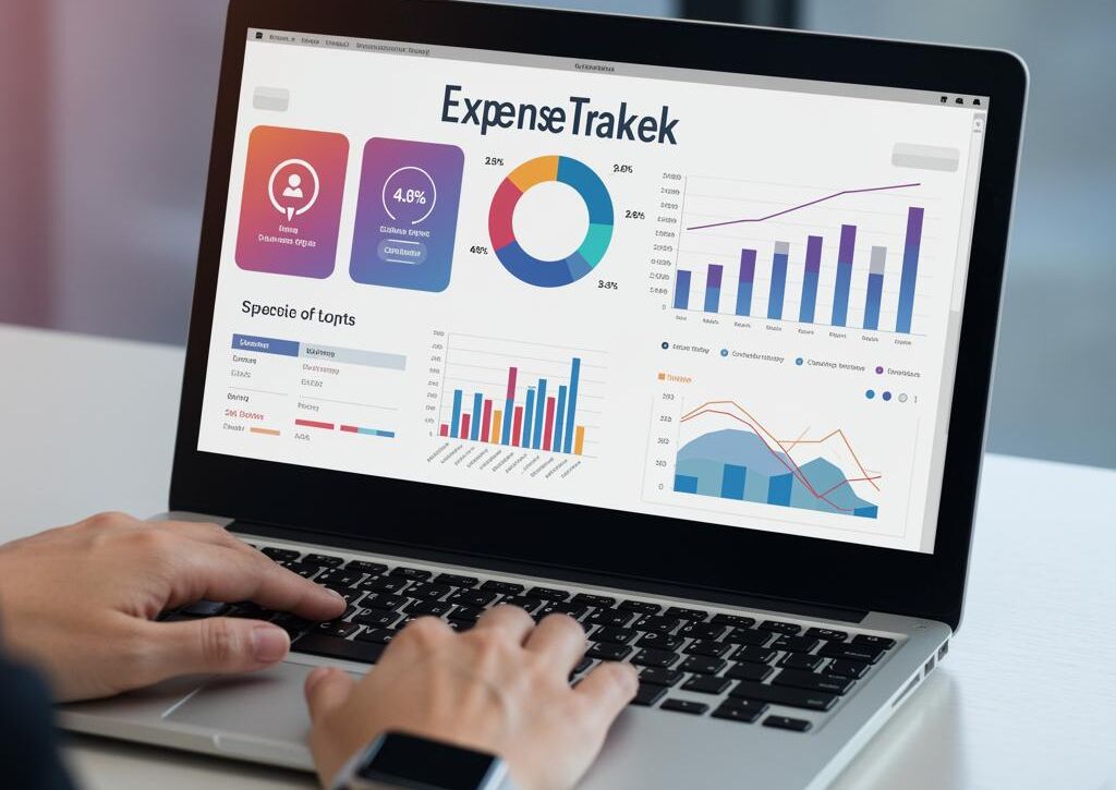 Create a featured image for a post about: Expense tracking system