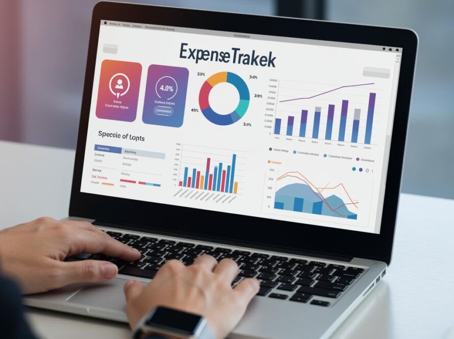 Create a featured image for a post about: Expense tracking system
