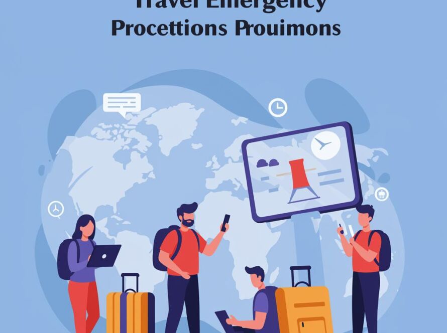 Create a featured image for a post about: Travel emergency procedures
