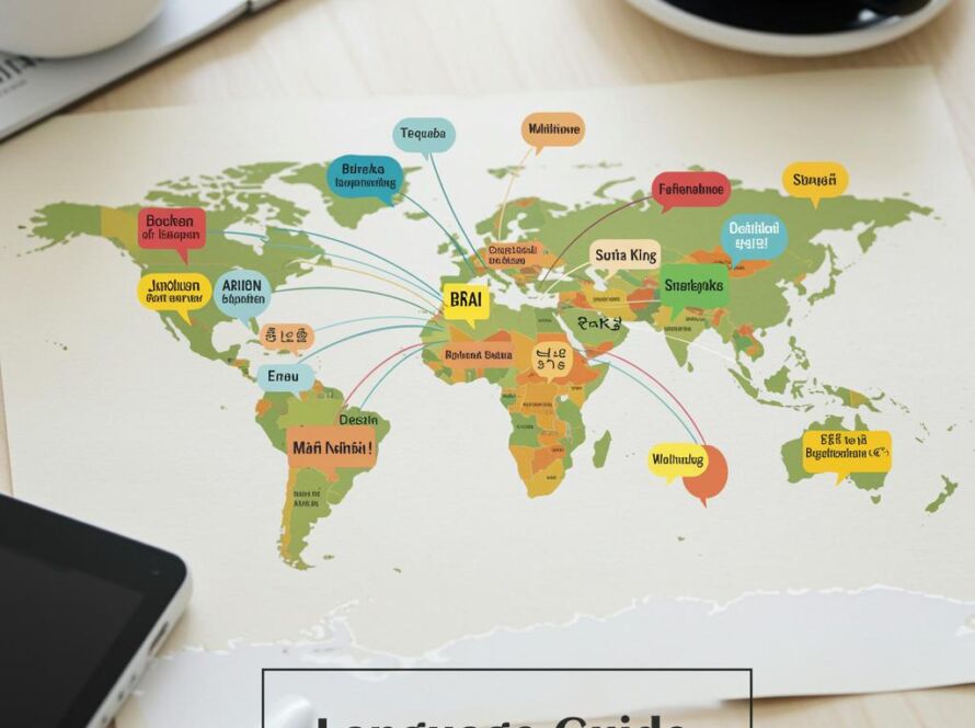 Create a featured image for a post about: Language phrase guide