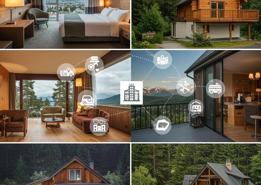 Create a featured image for a post about: Accommodation booking strategy
