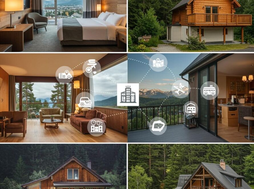 Create a featured image for a post about: Accommodation booking strategy