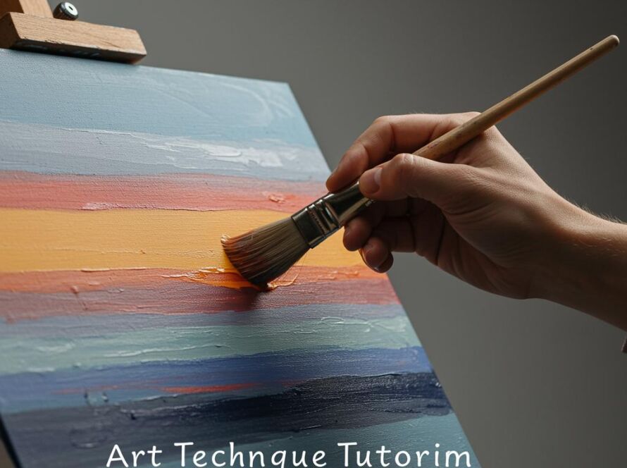 Create a featured image for a post about: Art technique tutorial structure