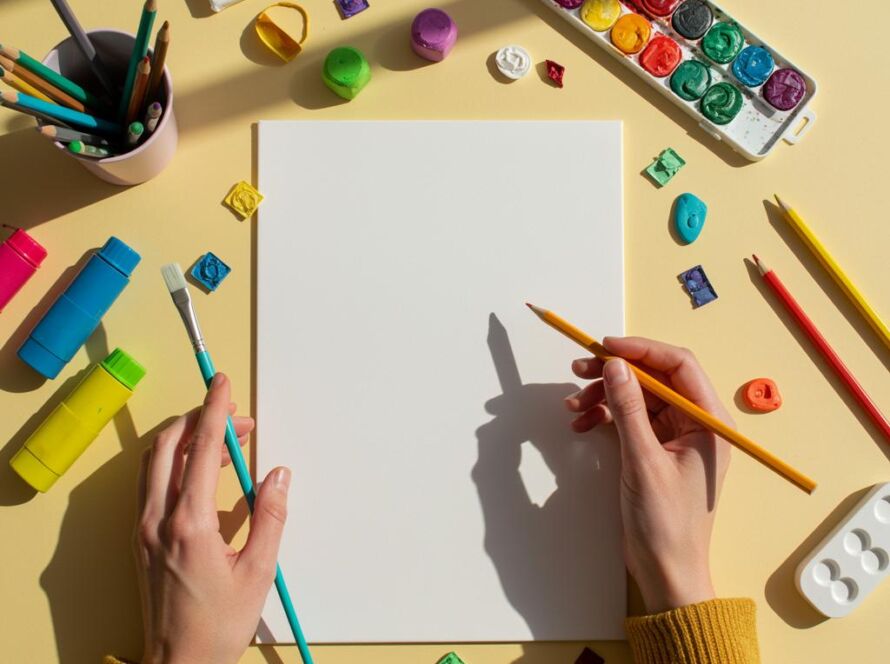 Create a featured image for a post about: Creative block solutions