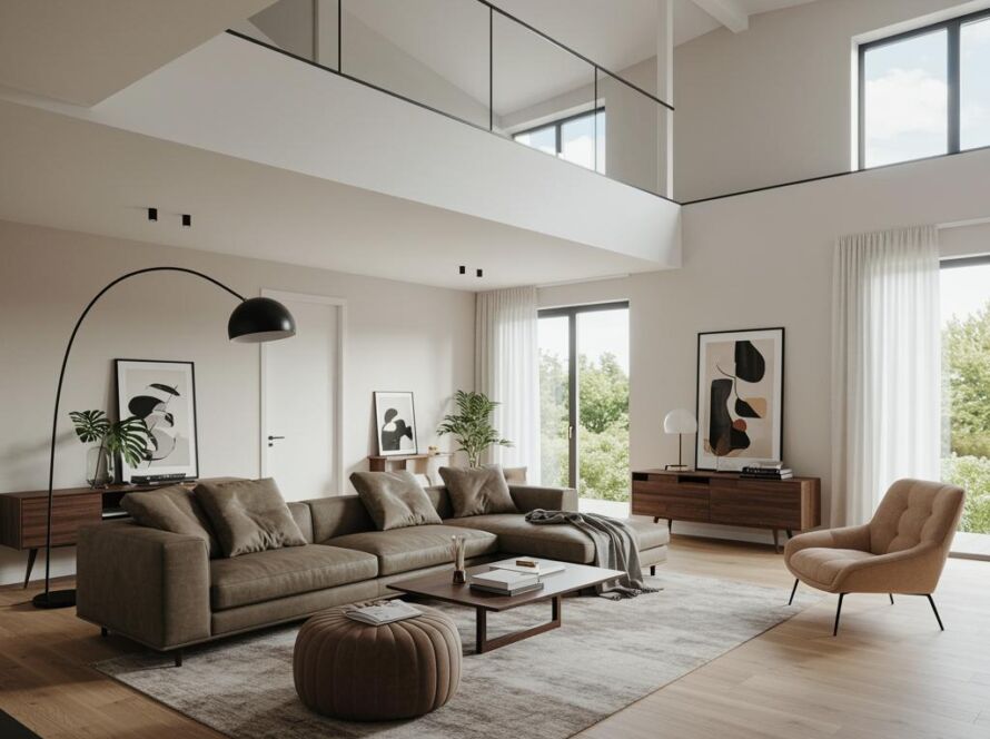 Create a featured image for a post about: Interior design style guide