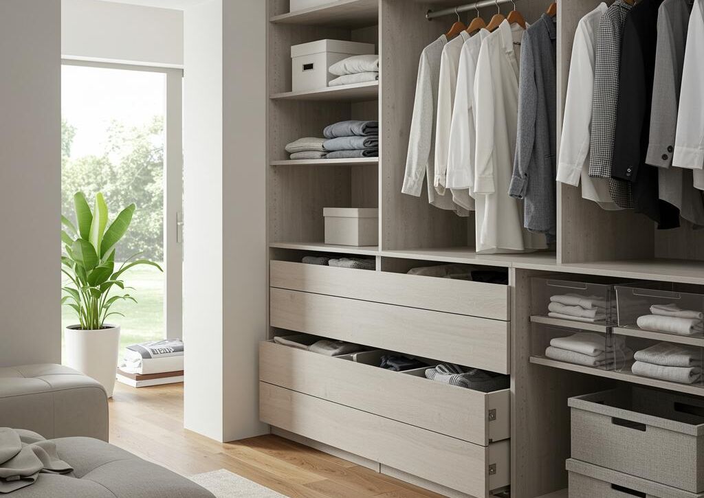 Create a featured image for a post about: Home organization system