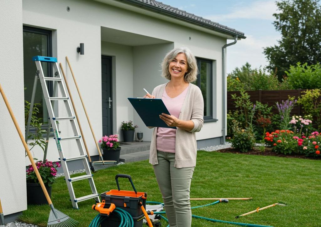 Create a featured image for a post about: Home maintenance checklist