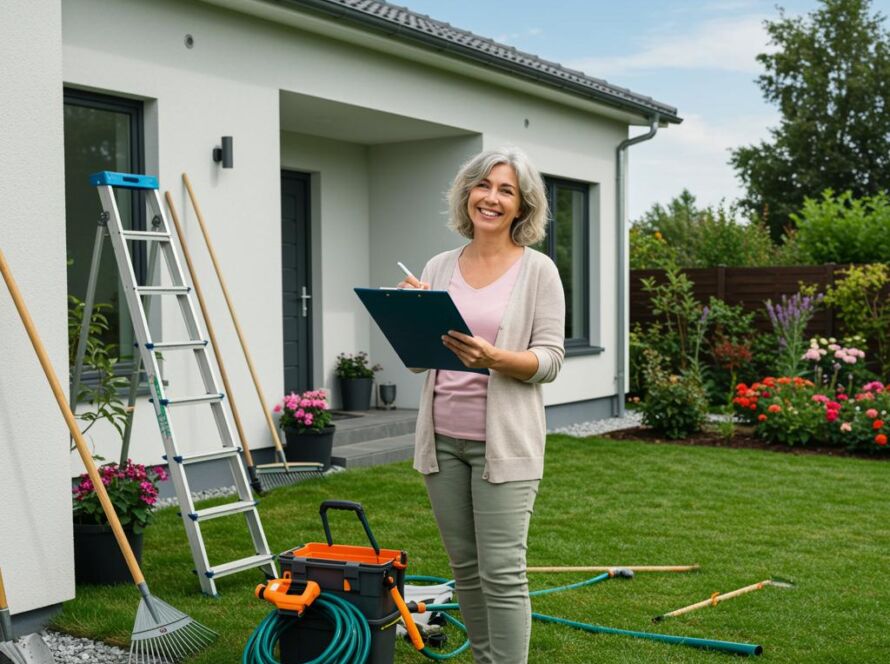 Create a featured image for a post about: Home maintenance checklist