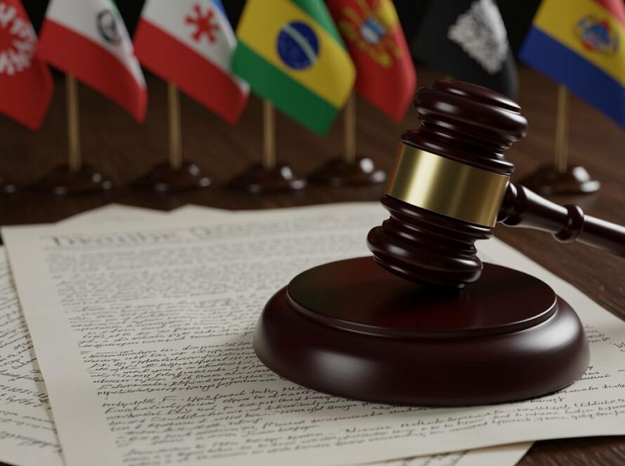 Create a featured image for a post about: Legal system comparison