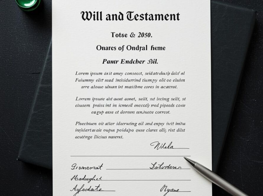 Create a featured image for a post about: Will and testament template