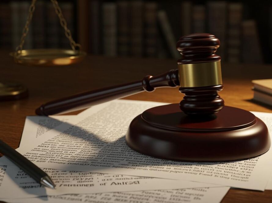 Create a featured image for a post about: Legal precedent analysis