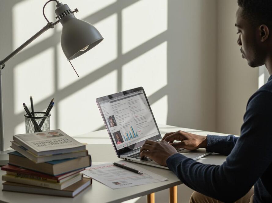 Create a featured image for a post about: Job interview preparation