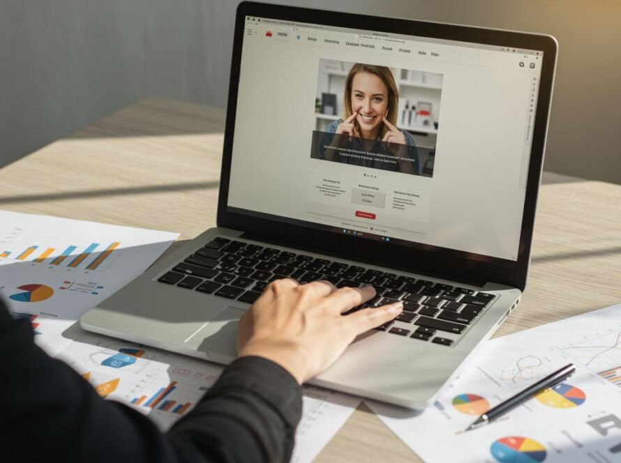 Create a featured image for a post about: Professional portfolio development